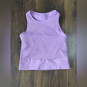 YPB Abercrombie & Fitch Women’s Workout Tank Double Lined Lilac Size Medium
